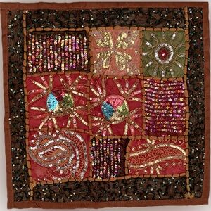 $15 or 4/$45 NWOT hand decorated pillow covers 16”x16” from Greece